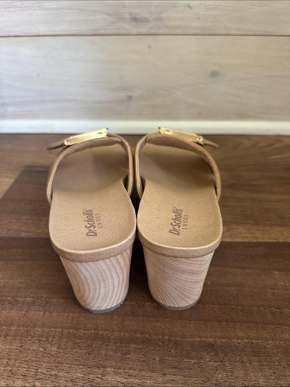 Dr. Scholl's Original Max Too Platform Sandal-Honey Leather-Size 7-NWT- OTO - Picture 4 of 8